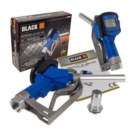 Elektroninis kuro pistoletas su skaitliuku dyzelinui Black modelis 48118