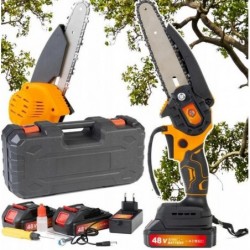 Mini pjūklas su 15 cm pjovimo juosta, 48 V, 850 W