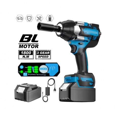 Smūginis veržliasūkis 18V brushless MAKITA kopija su 3 greičiais