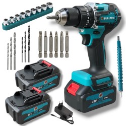BULLTEK 48VF akumuliatorinis gręžtuvas-suktuvas 48VF