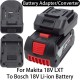 Battery Adapter Converter Makita 18V LXT į Bosch 18V Li-ion adapteris