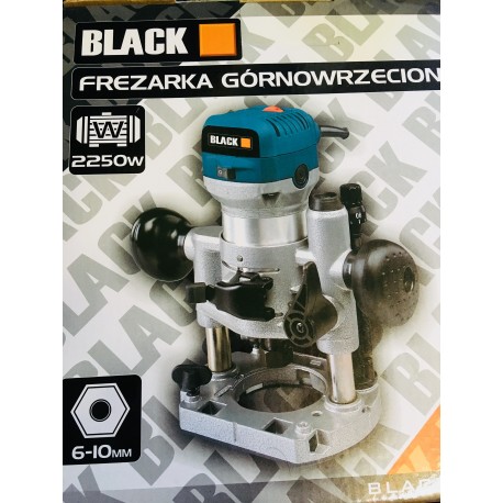 Frezeris BLACK 2250w su 6mm ir 8mm frezomis